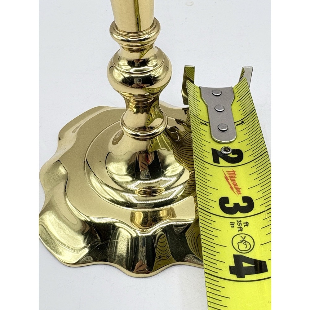 Baldwin Polished Brass 7" Candlestick Historic Deerfield Collection Colonial - Picture 7 of 7